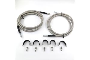QHHR Stainless Steel Braided Fuel Lines Kit 819-816 Fit for Chevrolet Silverado/GMC 1500/2500/3500 2004-2008