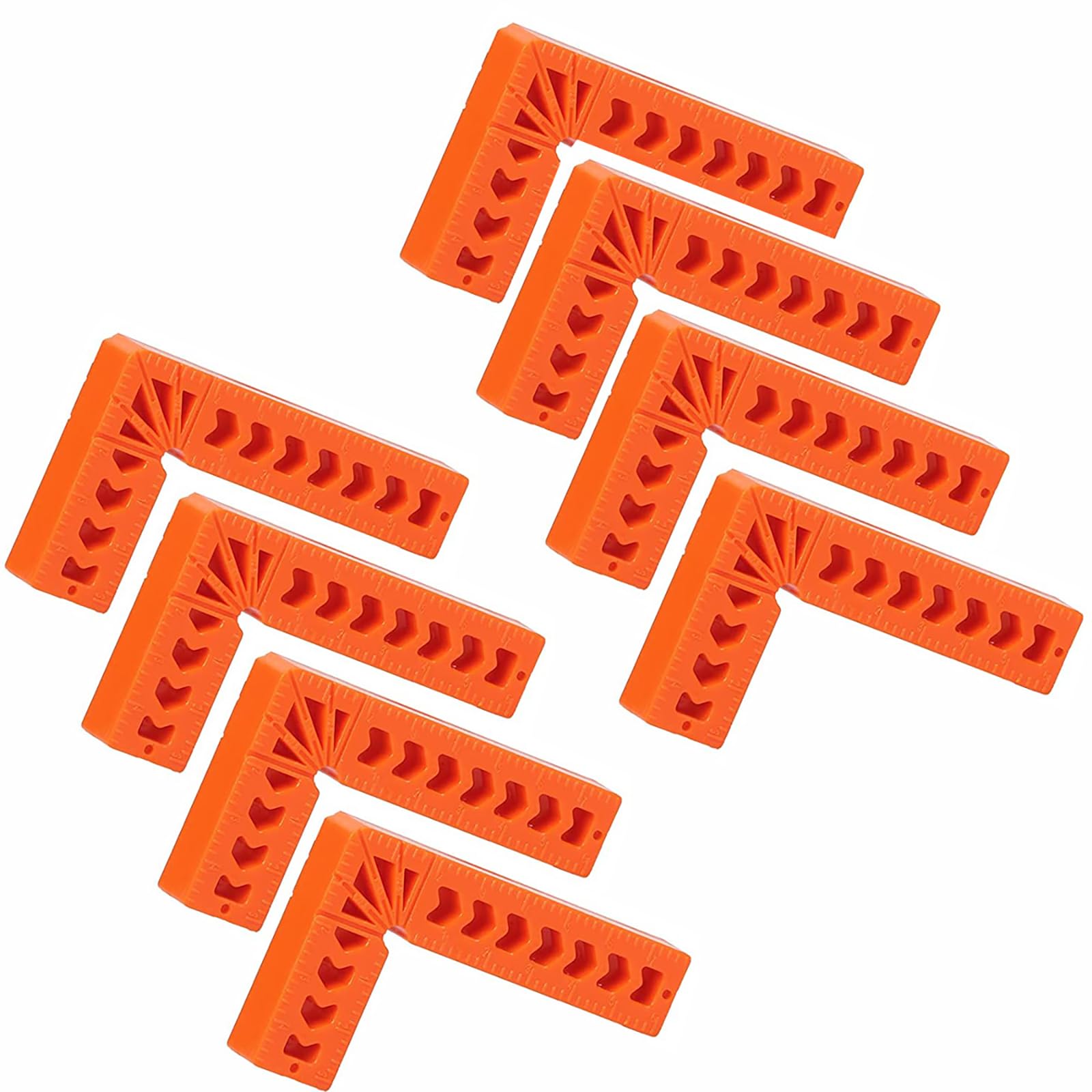 Positioning Squares, CTRICALVER 8 pcs 3" 90 Degree Clamping Squares, Right Angle Clamps, for Picture Frame Box Cabinets Drawers