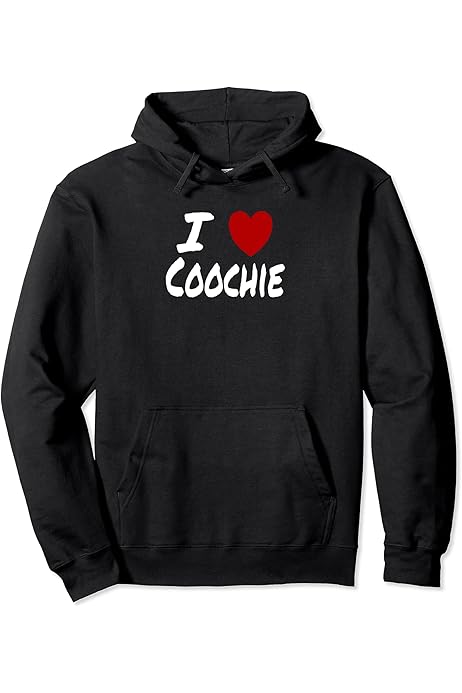 Amazon.com: I Heart (Love) Coochie Pullover Hoodie : Clothing, Shoes \u0026  Jewelry