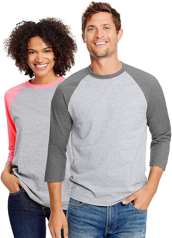 Hanes XTemp Unisex Performance Baseball Tee Amazon.co.uk Clothing