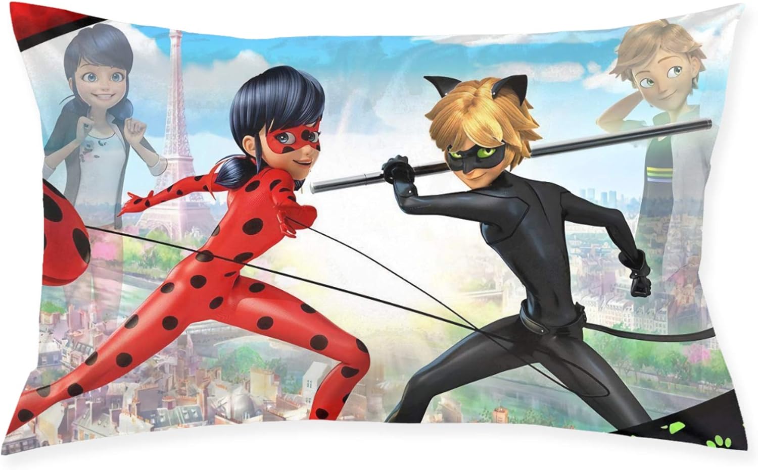 Hoxone Tales of Ladybug & Cat Noir Pillowcase DoubleSided Printed