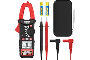 KAIWEETS Clamp Clamp Mini Digital Clamp Multimeter 400A AC Current Meter with 600V AC/DC Voltage, Resistance and Continuity K