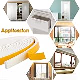 UPSEN Adhesive Weather Stripping Foam Tape 12mm x 3mm x 12m Doors Windows view 7