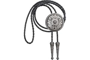Jeilwiy Bolo Tie for Men, Western Bolero Tie Cowboy Ties Native American Cowgirl Bolo Tie Accessories for Men Women