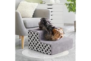 BFPETHOME Dog Stairs and Steps, for Small Medium Dogs and Cats, Pet Stairs and Dog Foam Steps for High Bed and Couch