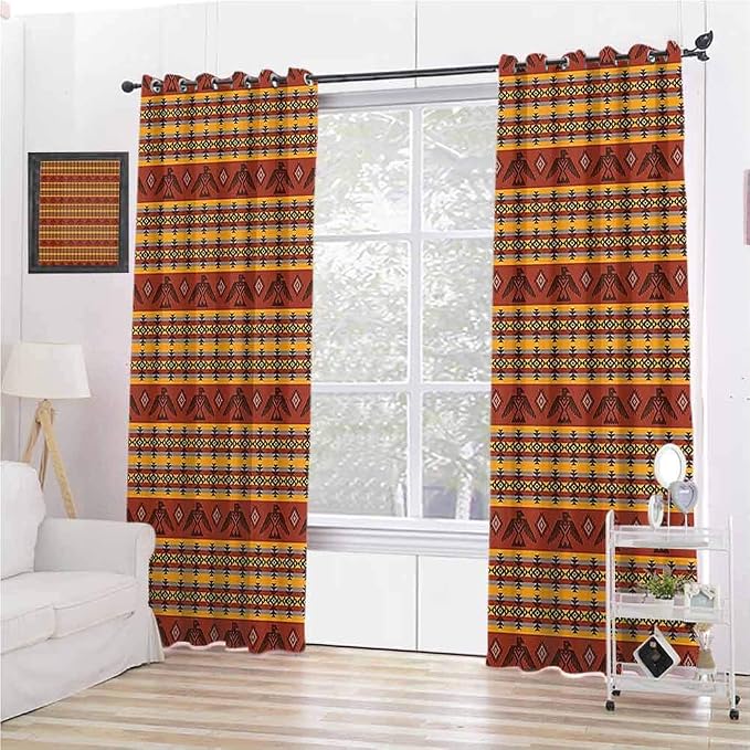 Amazon.com: Native American Decor High-Strength Blackout Curtains