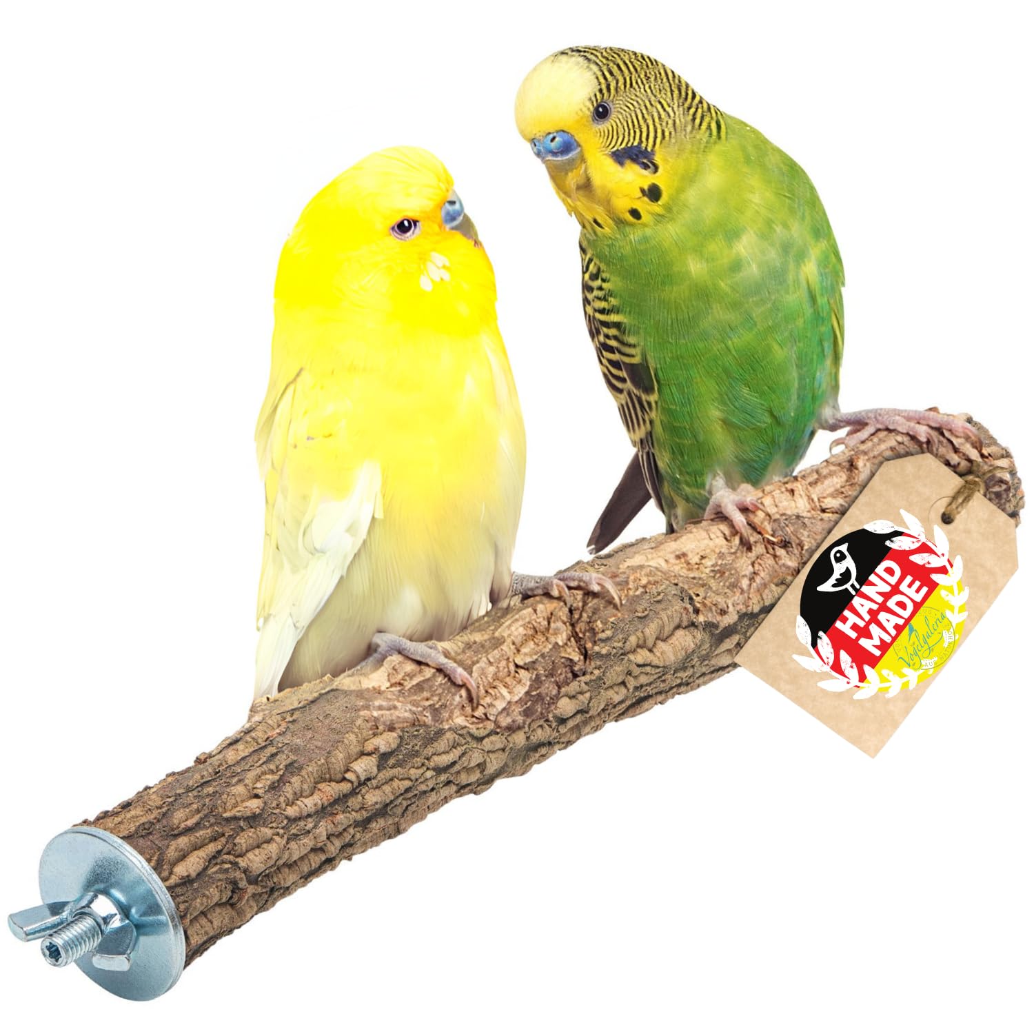 Vogelgaleria Cork Bird Perch The perfect combination of gnawing fun and claw care