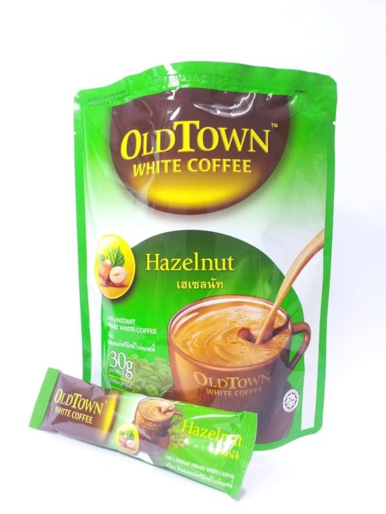 Old Town Instant 3 In 1 Premix White Coffee Powder Hazelnut 300g
