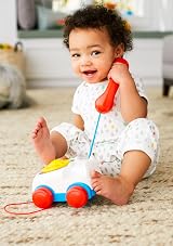 Fisher-Price Chatter Telephone Toddler Pull Toy with Rotary Dial FGW66 view 2