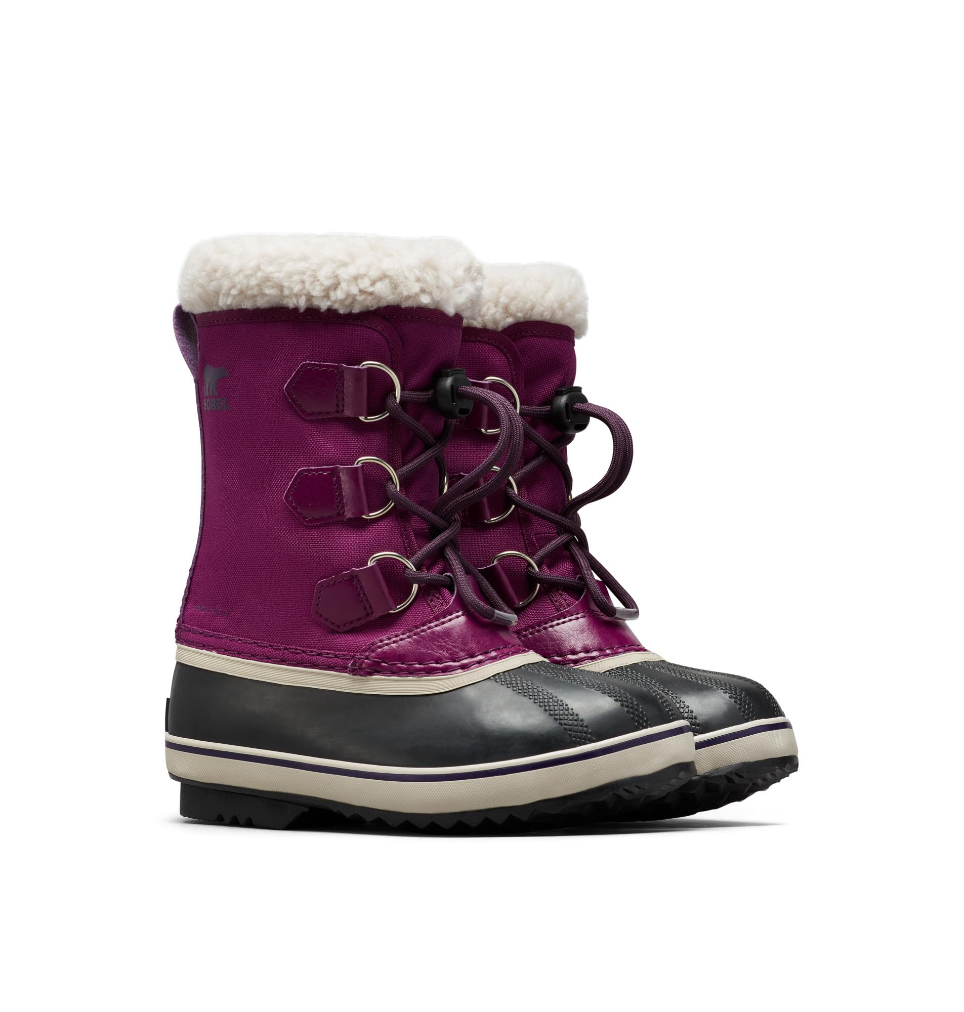 Sorel Girl's Snow Boot, Purple Wild Iris Dark Plum, 37 Image