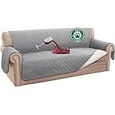 Turquoize 100% Waterproof Sofa Covers Couch Cover Sofa Cover for Dogs Couch Protector Triple Non-Slip Sofa Slipcover for 3 Cushion Couch Furniture Protector for Pets, Kids,Dog (Sofa 70", Dove Gray)