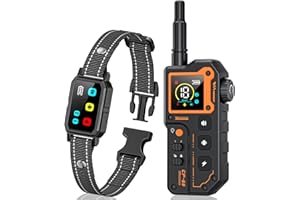 AI Dog Shock Collar (10-120Lbs) - 3300FT Dog Training Collar with Remote, IPX7 Waterproof Collar with Beep, Vibration, Safe S