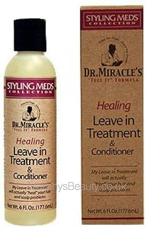 Dr Miracle S Healing Leave In Treatment Conditioner Apres Shampooing Traitement Sans Rinccage Amazon Fr Hygiasne Et Soins Du Corps