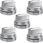 EIOLWJIEO AEZ73453509 Stove Knob Replacements for LG Stove Knobs, AEZ72909008 AP5669773 2347547, Range Oven Knob for LG LRG3091ST LDG3016ST etc, 5 Pack