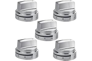 EIOLWJIEO AEZ73453509 Stove Knob Replacements for LG Stove Knobs, AEZ72909008 AP5669773 2347547, Range Oven Knob for LG LRG3091ST LDG3016ST etc, 5 Pack