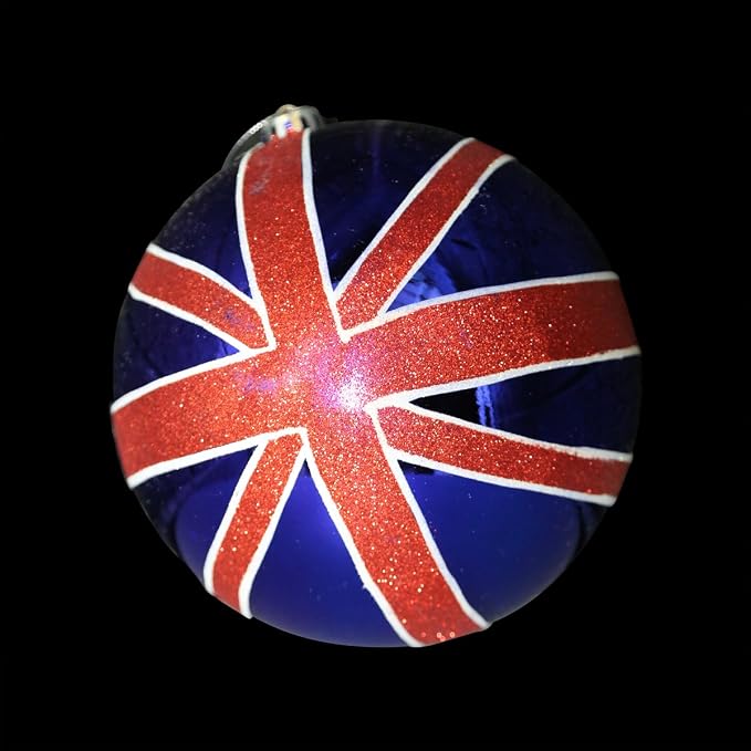 12 Union Jack Britannique Arbre De Noël Boules De Noël 60