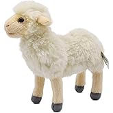 Hansa Little Lamb Plush Animal Toy, 7", Cream