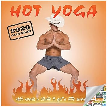 Amazon.com: Calendario de yoga para hombre caliente, juego ...