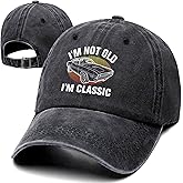 I'm Not Old I'm Classic Funny Retro Washed Cotton Baseball Cap, Adjustable Lightweight and Breathable Unisex Hat Outdoor Accessories, Retirement Gifts for Father's Day Dad Grandpa Grandfather Husband