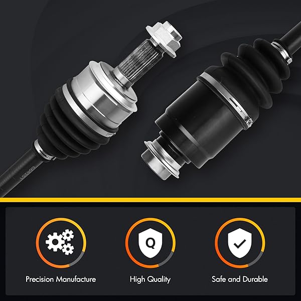 KUSATEC CV AXLE SHAFT ASSEMBLY COMPATIBLE WITH ACURA TSX 2009-2014; HONDA ACCORD 2008-2017/CIVIC 2014, FRONT RIGHT SIDE, 1.8 2.4L L4, REPLACE# 66-4251