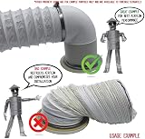 Kair PVC Flexible Hose 125mm 3m - Ducting for Cooker Hood Extractor Fan view 4