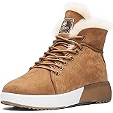 AU&MU Sheepskin Taurus Series Couple Adjustable Short Fur Wool Ankle Snow Winter Boots…