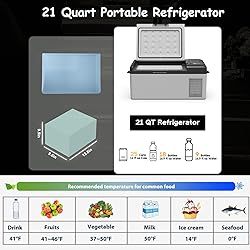 Alpicool Y15E Portable Car Freezer,12 Volt