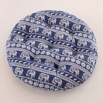 Aire Libre Redondos Cojines De Asiento,Lino Tatamis Cojín De Silla