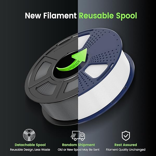 SUNLU PLA 3D PRINTER FILAMENT PLA FILAMENT 1.75MM, NEATLY WOUND 3D PRINTING FILAMENT 1.75MM, DIMENSIONAL ACCURACY +/- 0.02 MM, FIT MOST FDM 3D PRINTERS, 1KG SPOOL (2.2LBS), BLACK