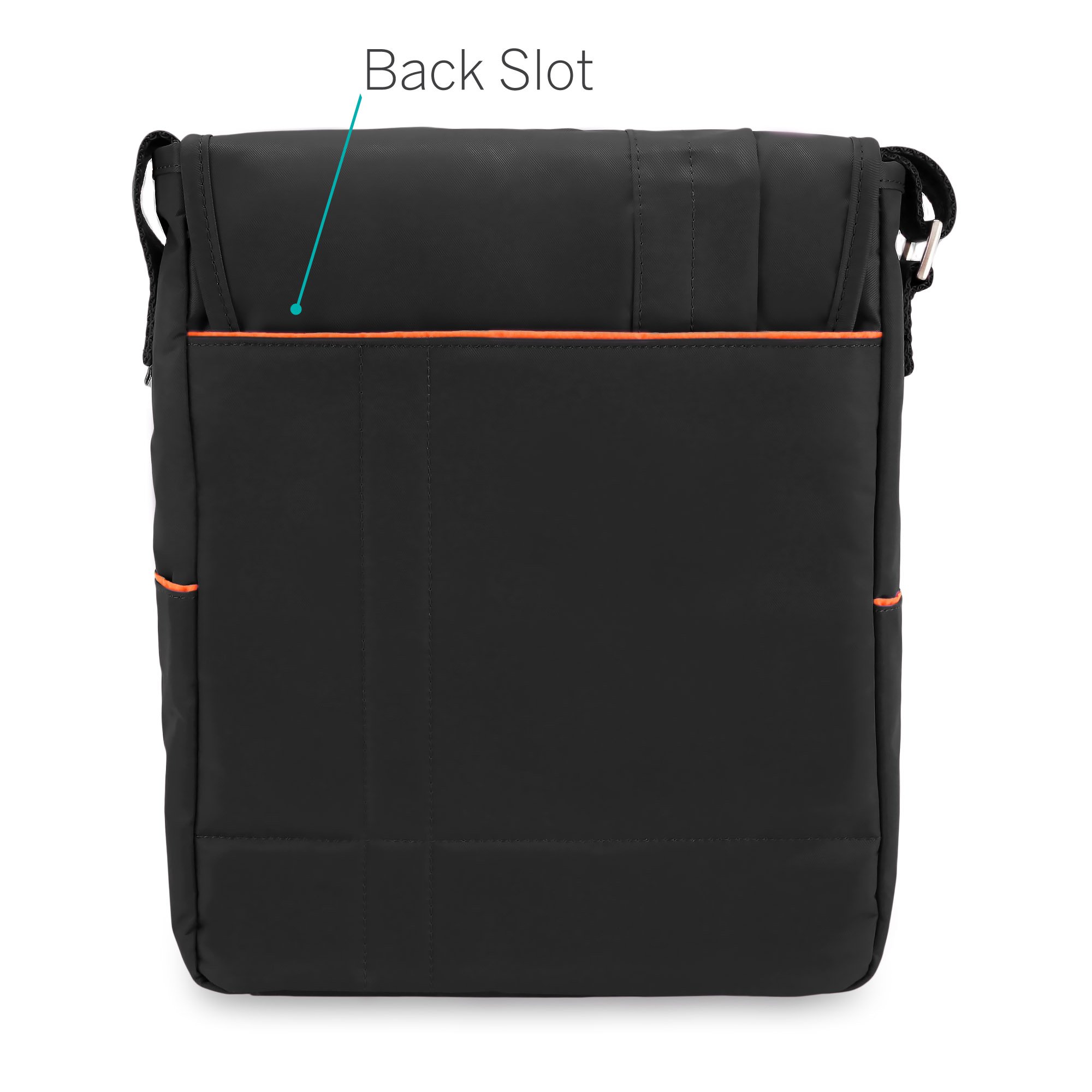 CaseCrown Vertical Mobile Messenger Bag (Black) for Microsoft Surface