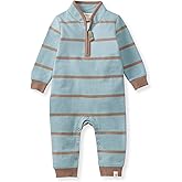 Burt's Bees Baby baby-boys 100% Organic Cotton One-piece Long Sleeve High Neck Jumpsuit Coveralls