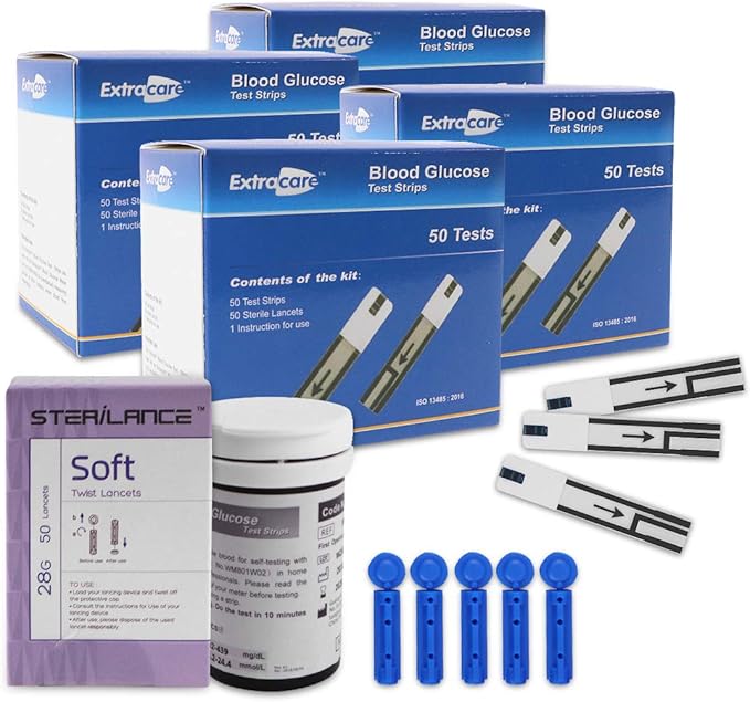 Extracare™ Blood Glucose Test Strips 200 Count for Use with Extracare