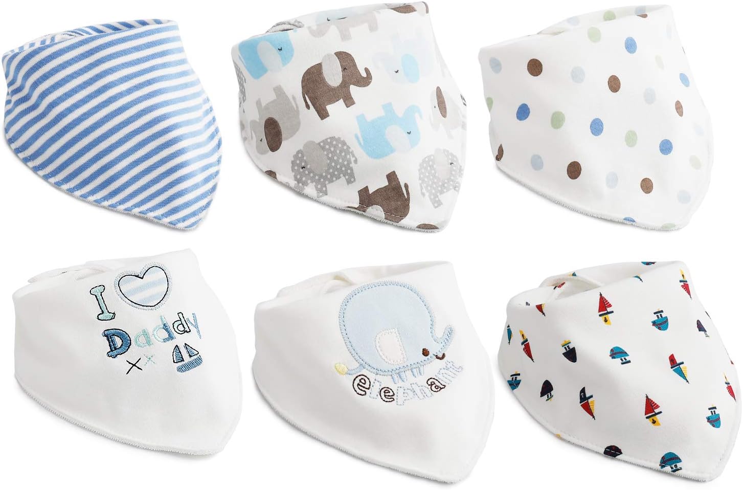 Bavoirs Bandana KeaBabies - Lot De 10 Bavoirs Absorbants En Coton Bio Pour Bébés - Style Et Protection Contre La Bave