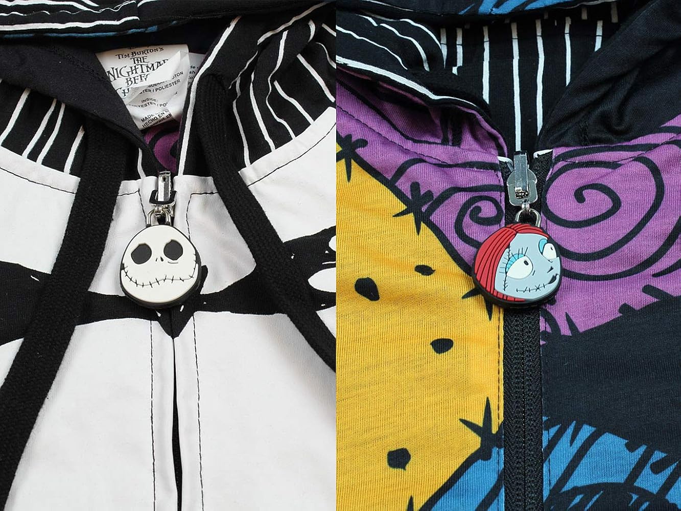 jack and sally reversible hoodie