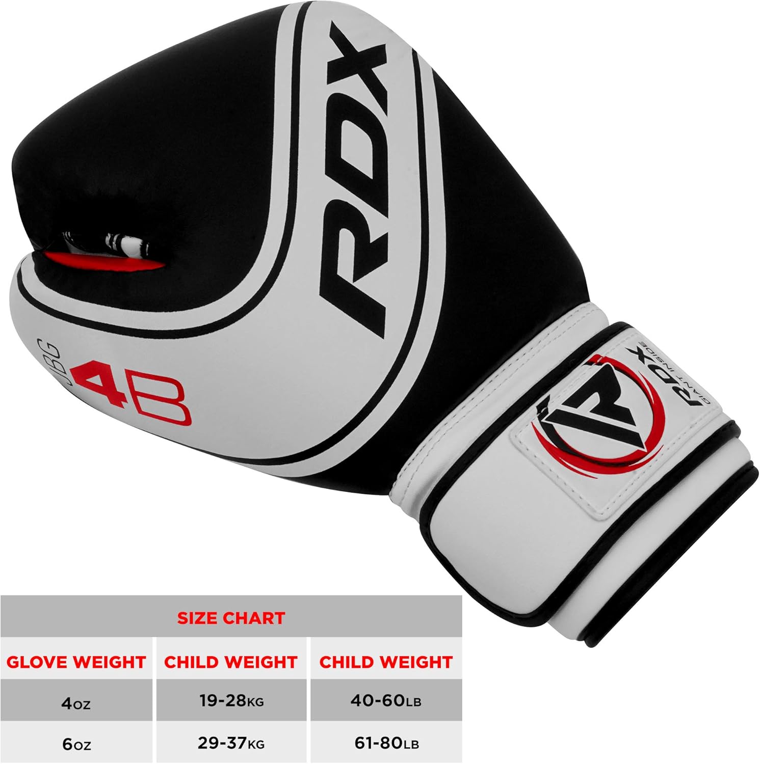 RDX Kids Boxing Gloves for Training and Muay Thai, Maya Hide Leather Junior 4oz, 6oz Mitts for Sparring, Fighting and Kickboxing, Good for Youth Punch Bag, Grappling Dummy and Focus Pads Punching : Sports & Outdoors