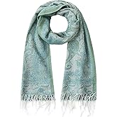 Umjetnost Womens Soft Silky Pashmina Rave Scarf Paisley Pattern Pashmina Shawl Wrap with Fringes