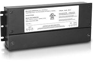 VANESA 200W Dimmable LED Driver 24V, AC to DC Triac Led Light Driver Power Supply, 5 in 1 Dimmable Transformer, Compatible with lutron and leviton Dimmers, TRIAC/Phase/0-10V /1-10V/Potentiometer/10V PWM