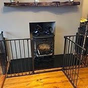 BabyDan Premium Hearth Gate Fire Guard (Black): Amazon.co.uk: Baby