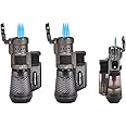 Vertigo by Lotus Cyclone Triple Torch Cigar Lighter 2 Pack with Backyard Torch Lighter