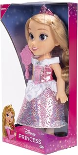 Disney Princess Aurora Fashion Doll 14” Platinum Dress Tiara Shoes Brush view 8