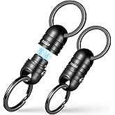 TISUR Quick Release Keychain, Magnetic Key Holder Keyring Connector, Detachable Key Chain Rings for Men Women Car Keys