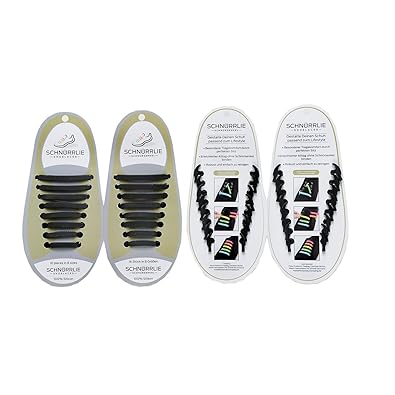 SCHNÜRRLIE Elastische Silikon Schnürsenkel - hochwertiger Schnürbänder Ersatz für Sneaker Sportschuh Turnschuhe