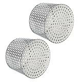 PATIKIL Gutter Guard Filter 4.9"-4.3", 2 Pcs PVC