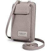 Valentoria Womens Crossbody Bag Cell phone Wallet Small Shoulder Purse Leather Card Handbag