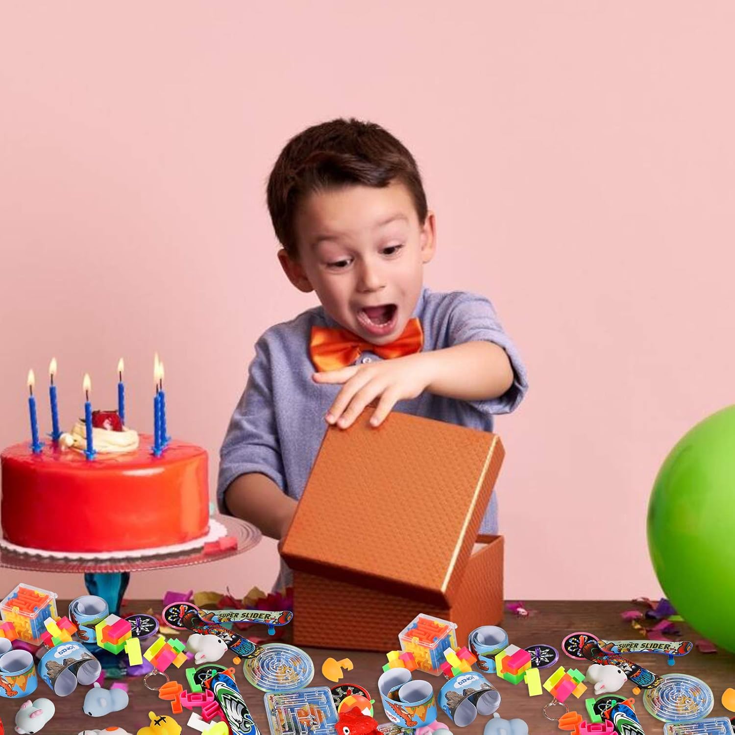 MGparty 48Pcs Party Favors Toys Assortment Fidget Toys Set Sensory Toys Relieves Stress Squeeze Dinosaur for Kids Birthday Party Favors Carnival Prizes Box Goodie Bag Fillers Classroom Rewards Pinata Filler Toys Treasure Box: Toys & Games