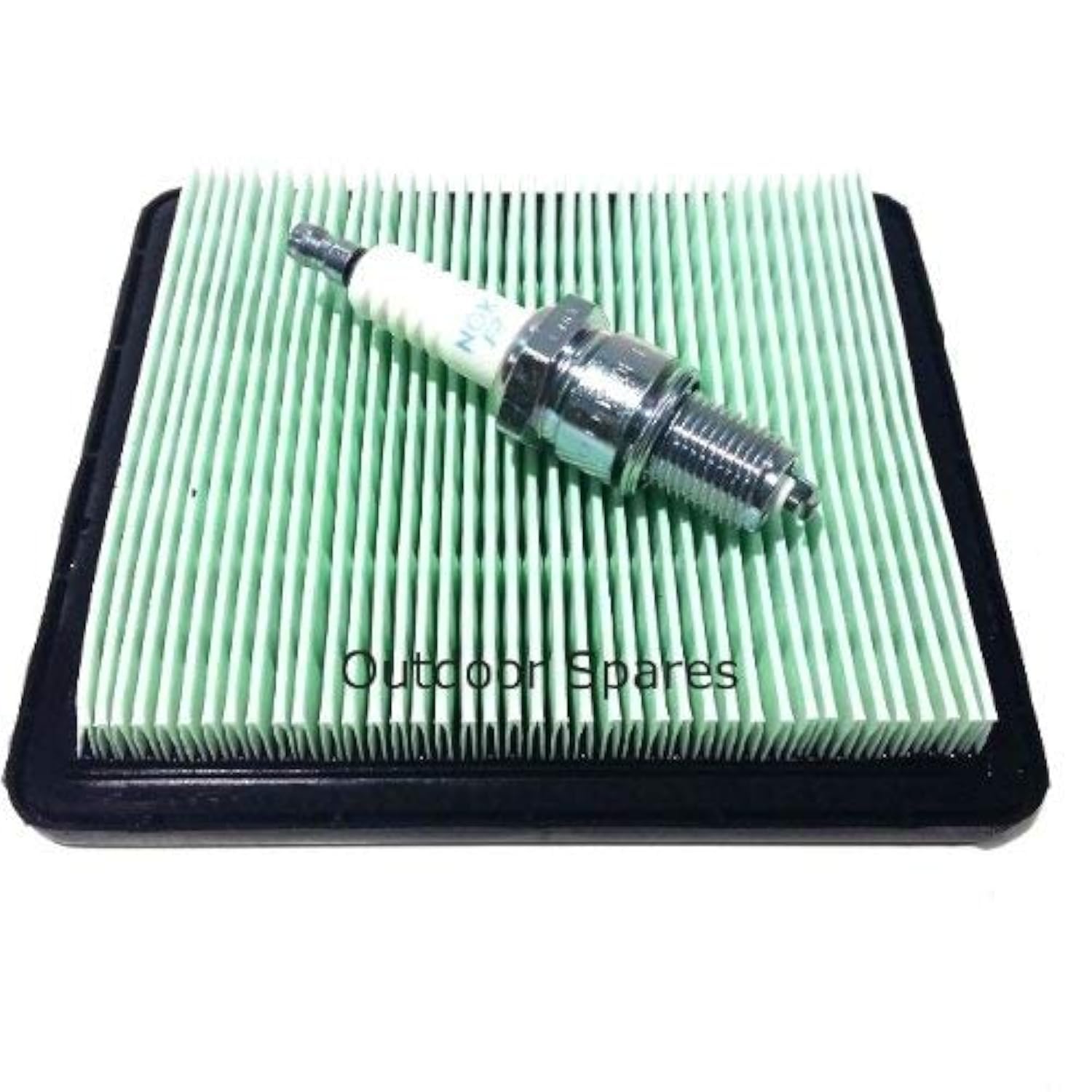Rocwood Outdoor Spares NGK Plug & Air Filter Service Kit for Honda HRG415,HRG465, HRG536, HRB425, HRX42