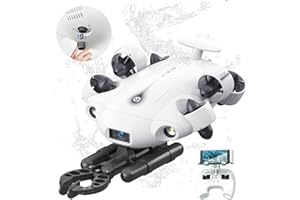 【2025 New】FIFISH V-EVO 4K60FPS Underwater Drone with Robotic Arm, with Removable SD Card, QYSEA AI Vision Lock 360° Omnidirectional Movement Underwater ROV with Depth Hold