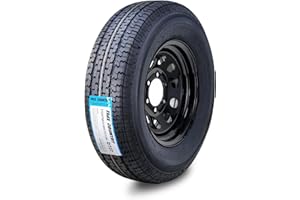 Free Country Trailer Tire Wheel Assembly ST225/75R15 10-Ply E 117M 6 Lug on 5.5" PCD Black Mod Rim