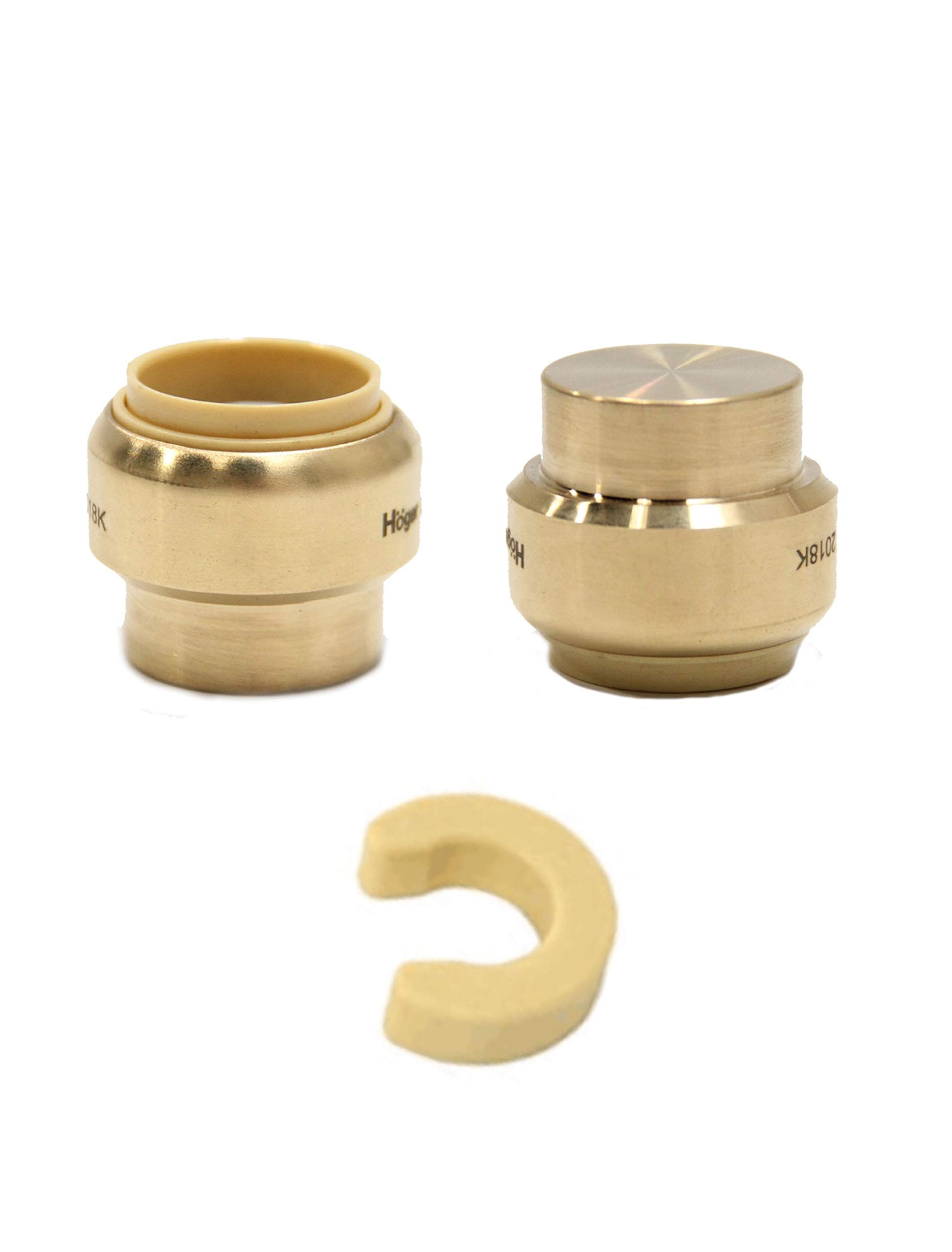 Photo 1 of (Pack of 2) EFIELD 1 Inch Plug End Cap Push-Fit Fitting to Connect Pex, Copper, CPVC With Disconnect Clip,(PF101-2PCS)