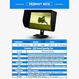 iLooker 23E 23 24 inch Ultra-Slim LCD LED Monitor Hood Sunshade Black PU view 2